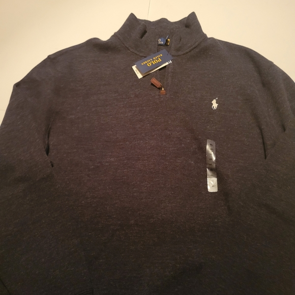 Polo Ralph Lauren Luxury Jersey Quarter-Zip Black - Picture 8 of 16